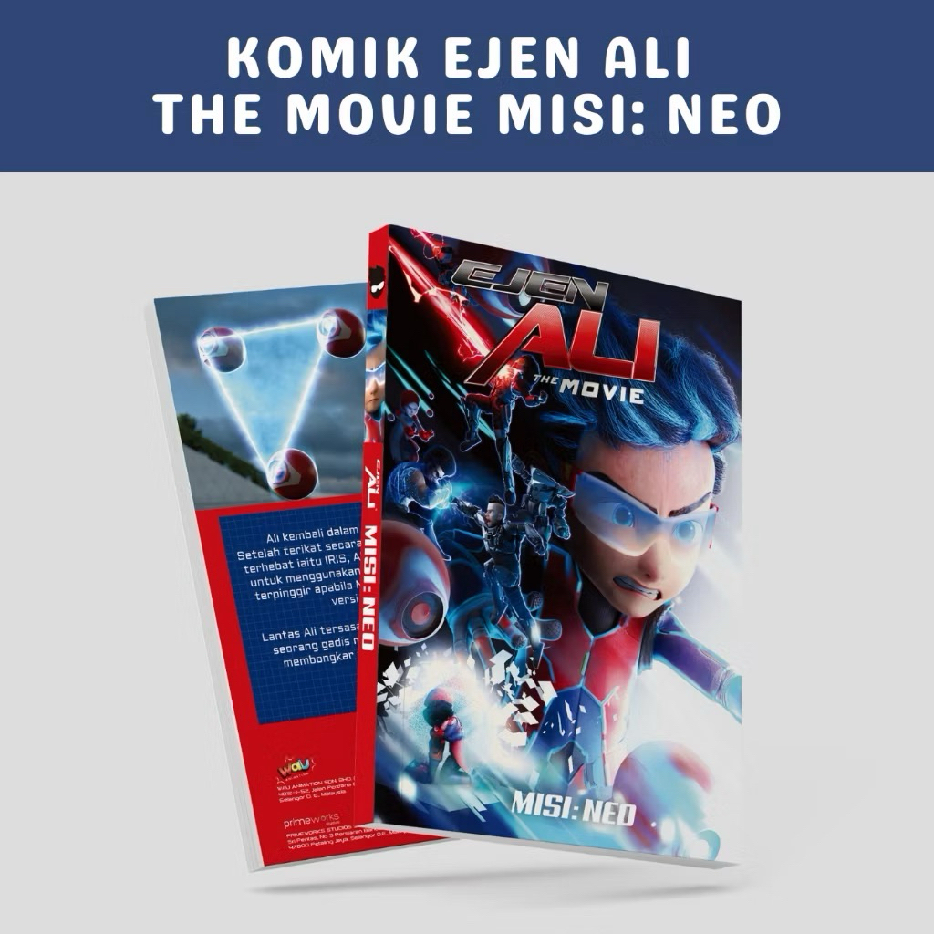 KOMIK EJEN ALI THE MOVIE MISI: NEO. Majalah Komik Ejen Ali. Edisi 2024. New Cover