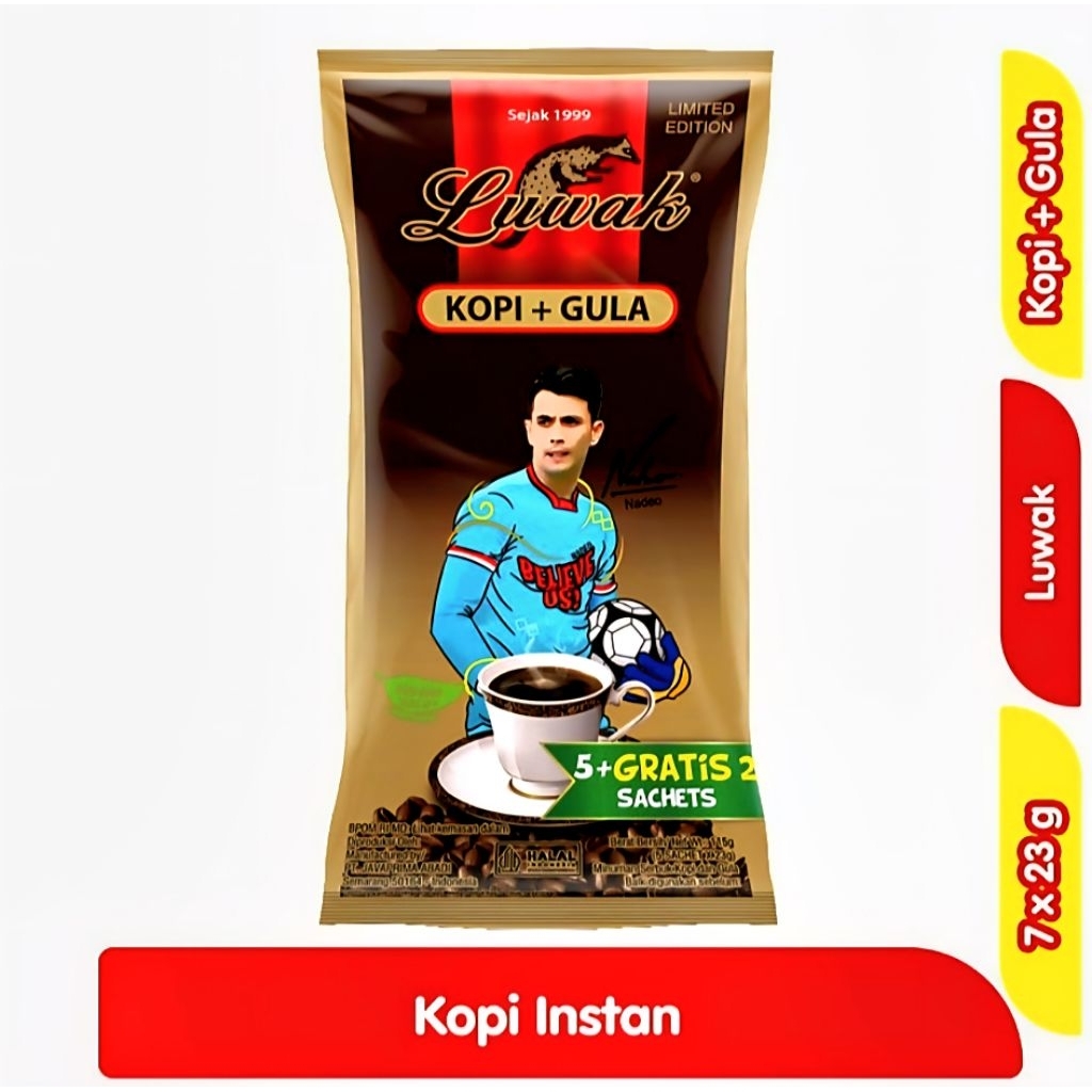 

LUWAK KOPI GULA BAG 5 +2 × 23gr