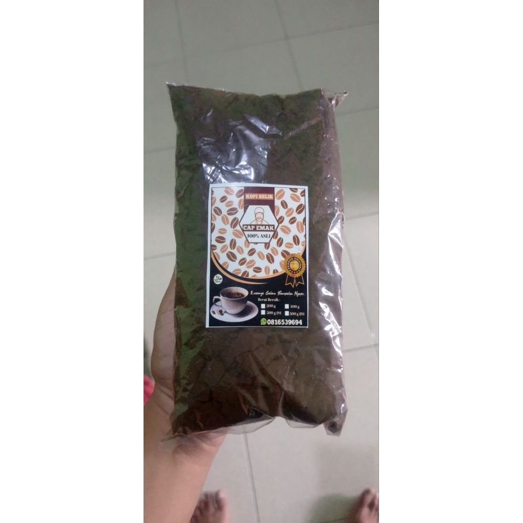 

Kopi selir cap emak 100% Asli, tanpa campuran