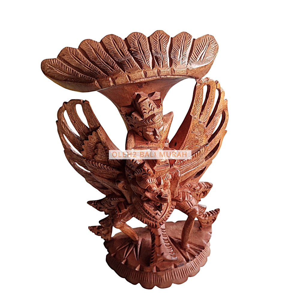 Patung Garuda Wisnu Kayu 20 cm – Dekorasi Garuda - Handmade Ukiran Bali