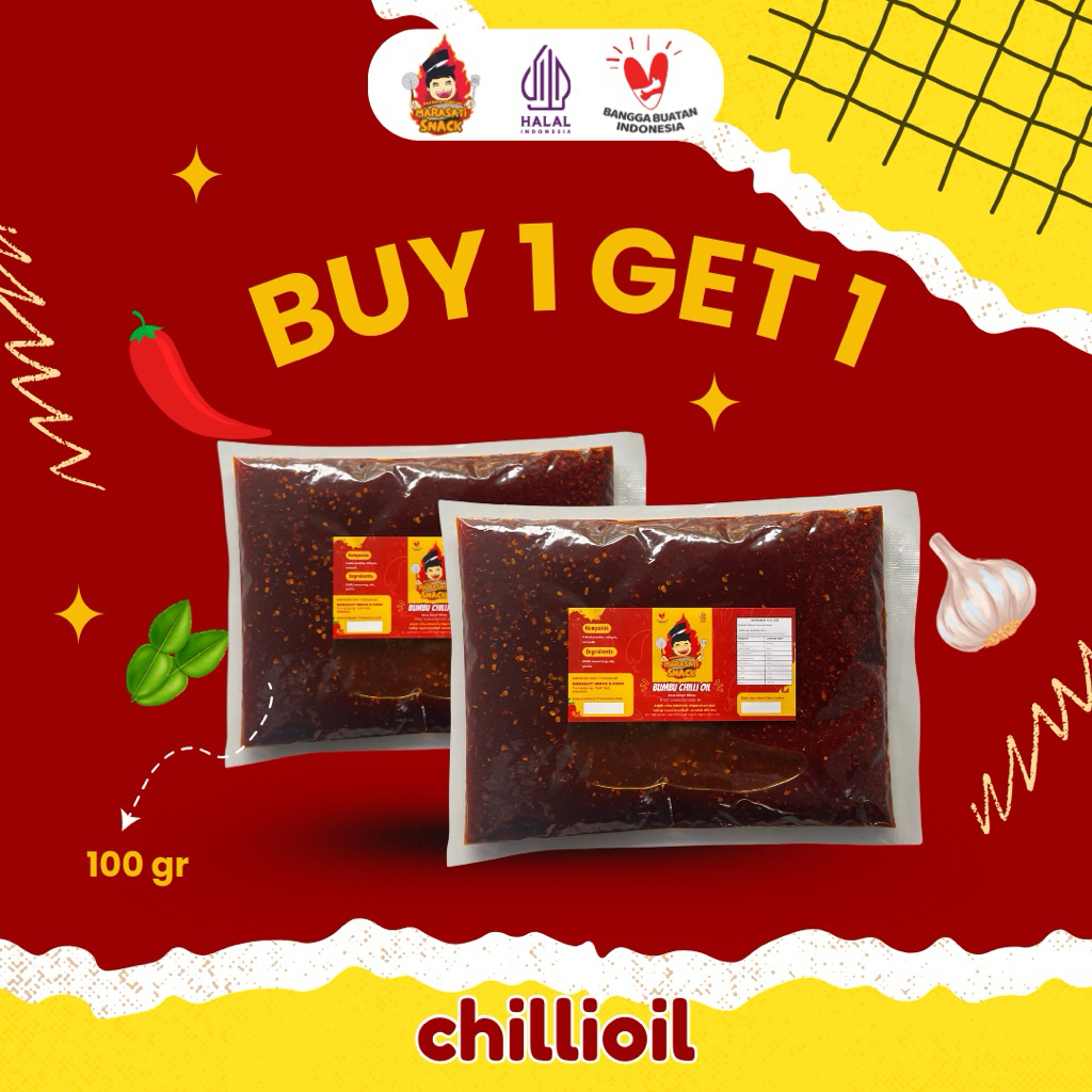 

Chili Oil Marasati Snack 100 GR Buy 1 Get 1 Free