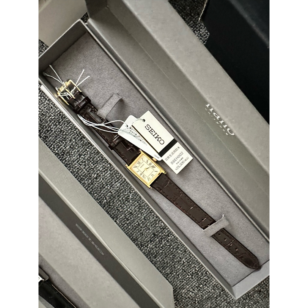 Seiko Tank Nano Universe SSEH002 Brown Watch