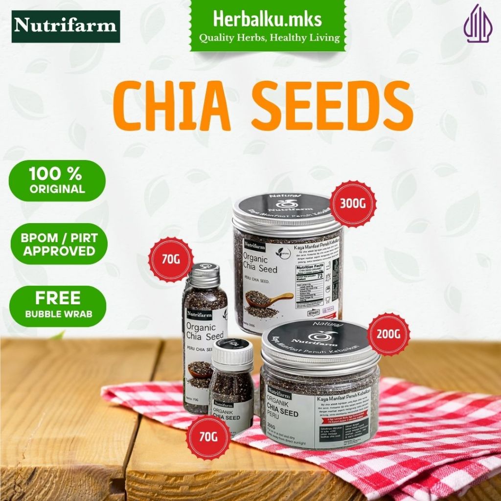 

Nutrifarm Chia Seeds 10g 70g 200g 300g