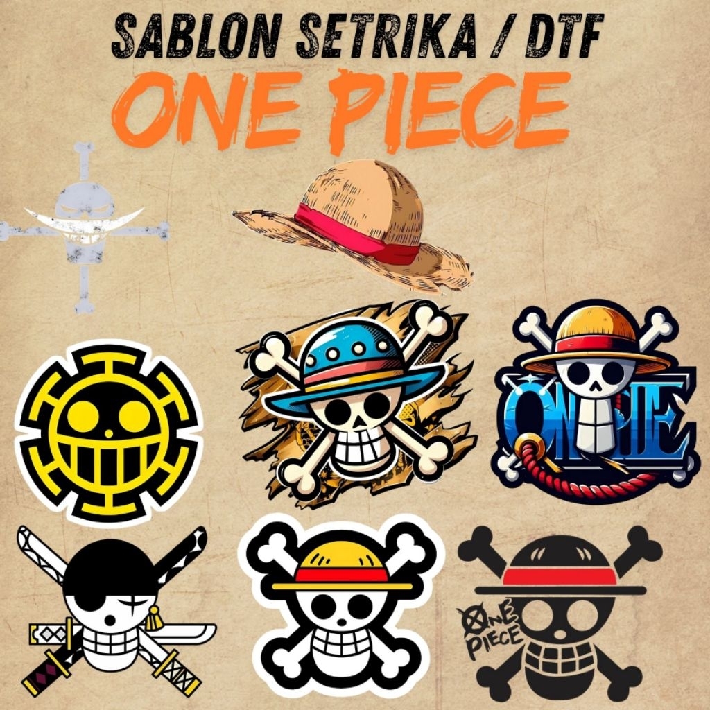 sablon setrika sablon DTF  logo one piece