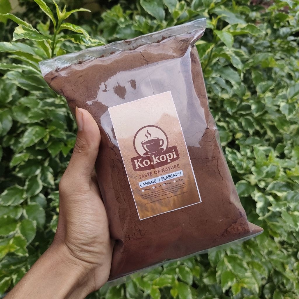 

Kopi bubuk Lanang /Peaberry Robusta Ko.kopi [RASA MANTAP]
