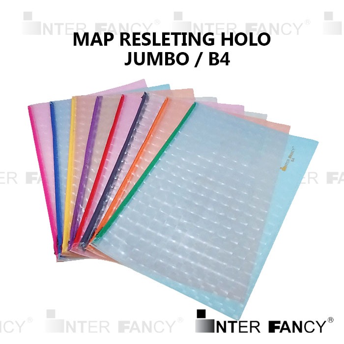 

Map Tas Dokumen Nota Plastik Resleting Holo. Ukuran B4, Jumbo, Folio, Stopmap. Berfungsi untuk menyimpan dokumen atau benda lainnya. Bahan Plastik Tebal tidak kaku. Ada 8 pilihan warna.. Terdiri dari 8 warna.