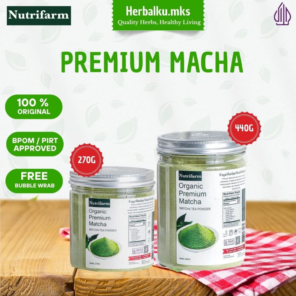 

Nutrifarm Organic Premium Matcha Minuman 440g 270g