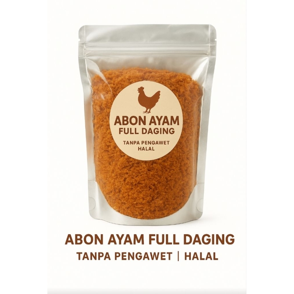 

Abon Ayam Full Daging Gurih Kemasan 250gr - Oleh Oleh Jogja Kemasan 500gr - Tanpa Msg - Tanpa Pengawet - Halal