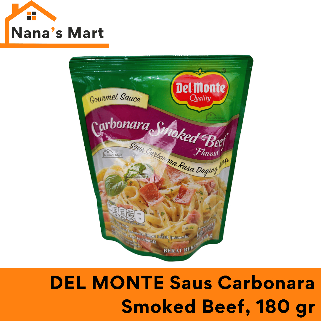 

DEL MONTE Saus Carbonara Smoked Beef 180 gr