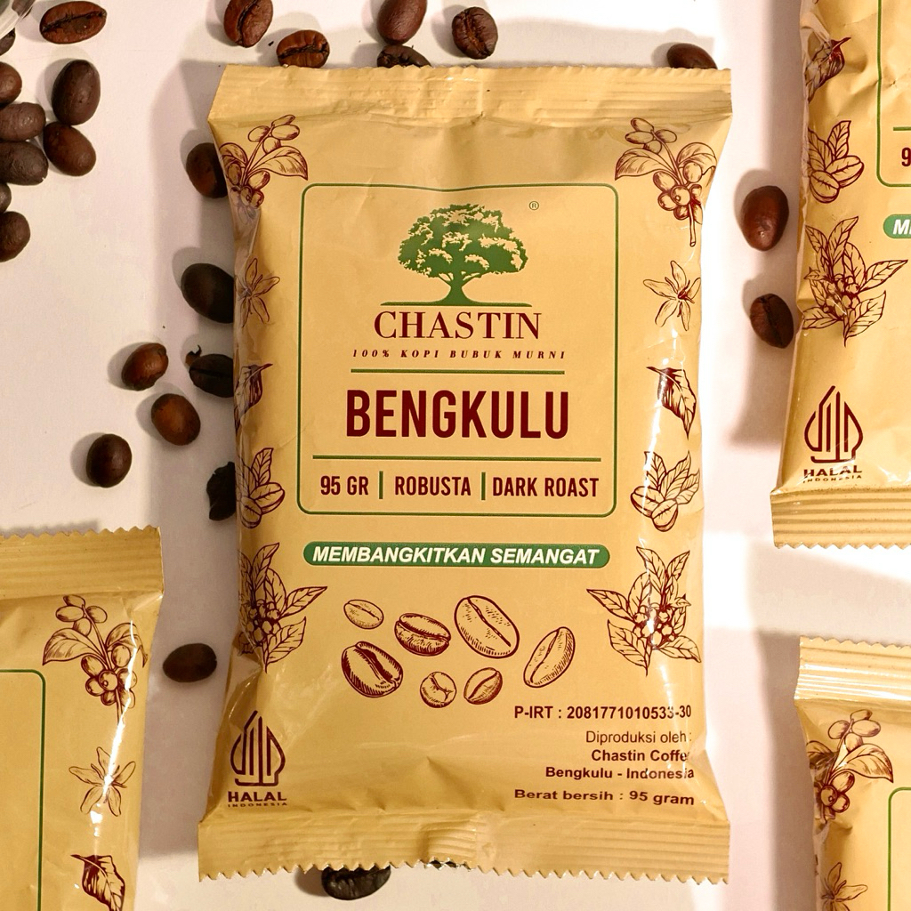 

Kopi Robusta Bubuk Bengkulu Chastin Coffee 95gr
