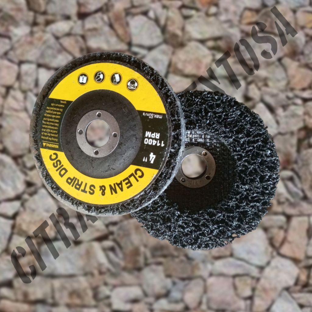 MATA GERINDA AMPLAS PERONTOK CAT AMPLAS PEMBERSIH KARAT AMPLAS DISC PAINT REMOVER 4"