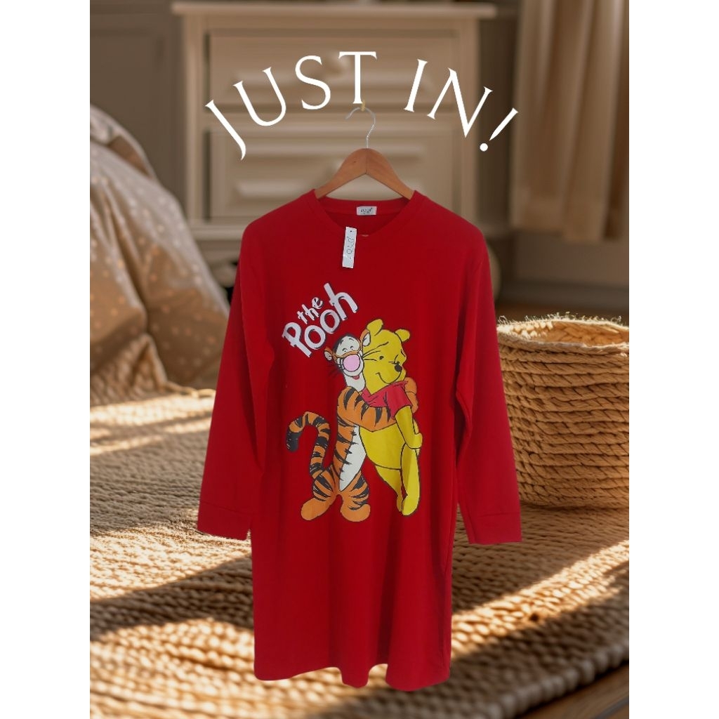 [BISA COD] TSC TUNIK KAOS MOTIF POOH BY ZOLA