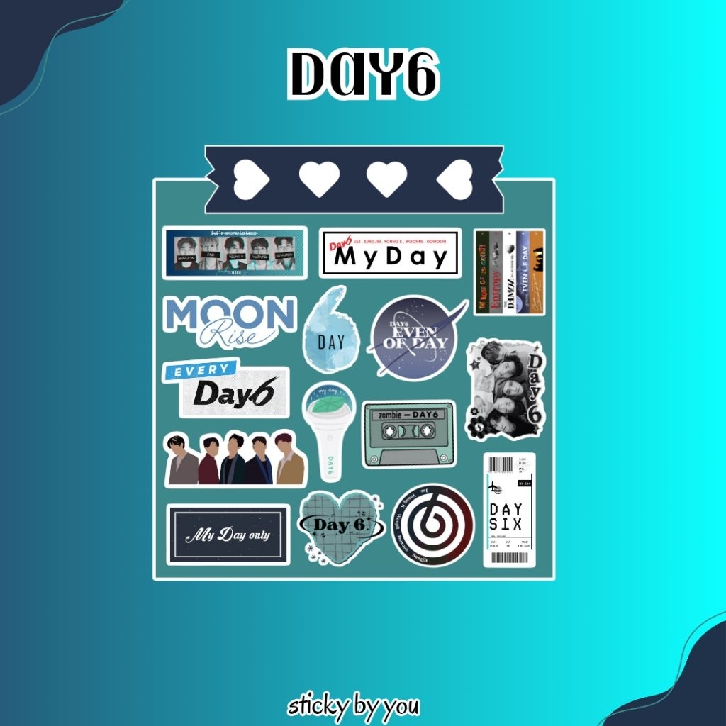 

Sticker DAY6 - Sticker KPOP - Sticker Aesthetic / Tumblr / Gift / Merch / Accessories / Laptop / HP