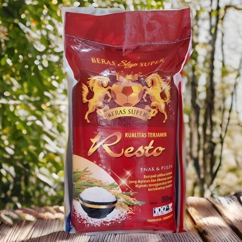 

beras slyp super resto 20kg kwalitas premium pulen enak