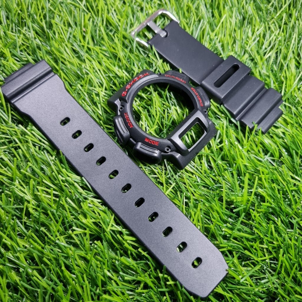 BNB BEZEL N STRAP GSHOCK G-SHOCK DW9052 DW-9052 BLACK RED