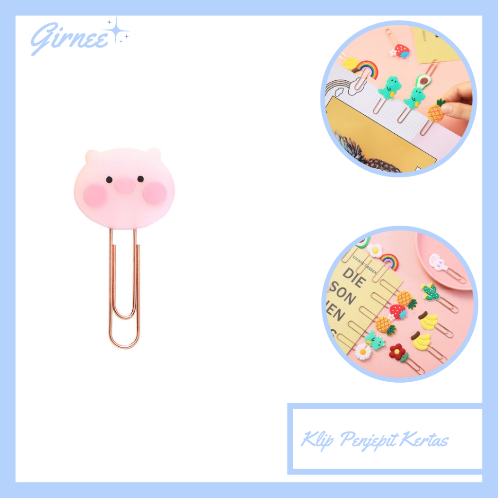 

Klip Penjepit Kertas Imut Serbaguna/Cute Paper Clip