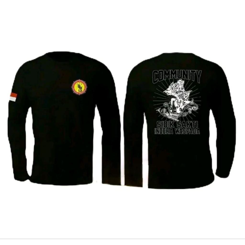 KAOS LENGAN PANJANG TACTICAL,COMMUNITY SIDIK SAKTI INDRA WASPADA-DESAIN SABLON GAMBAR WAYANG