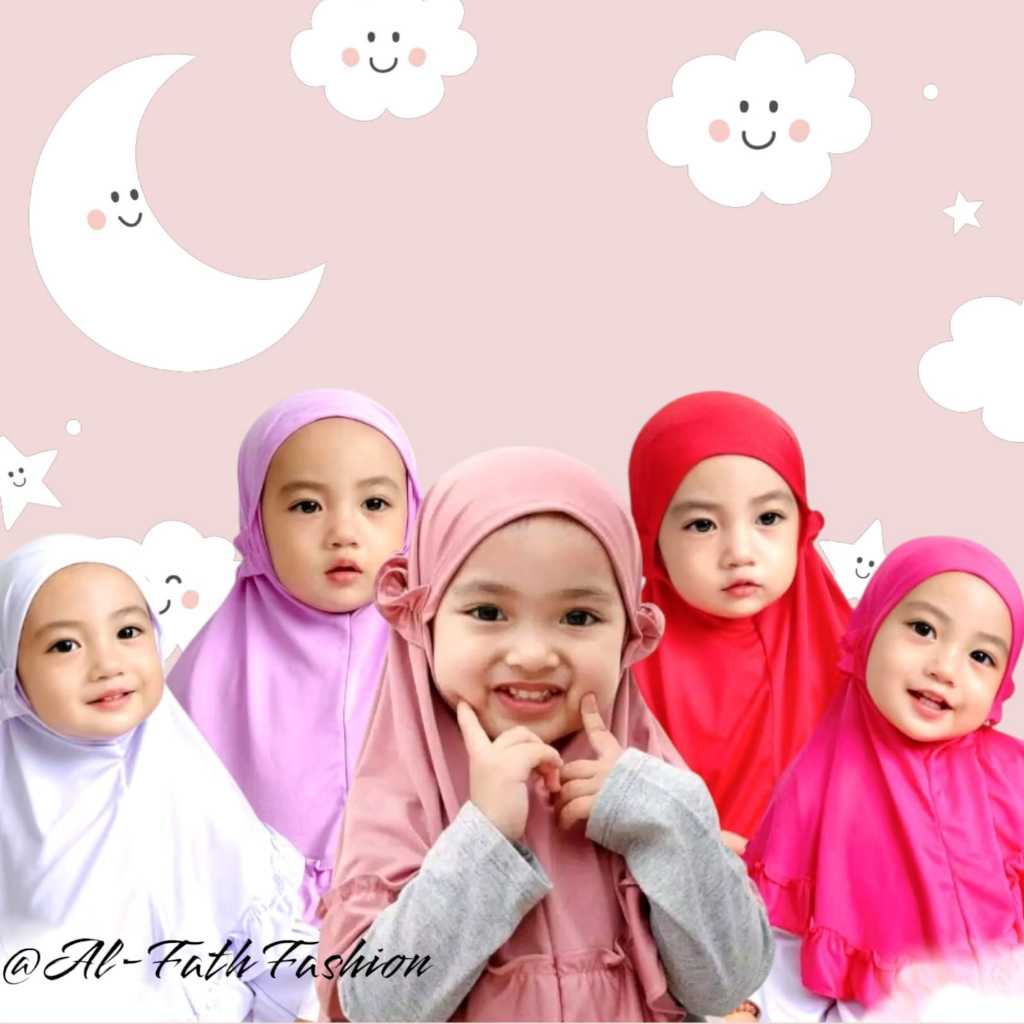 Kerudung krudung jilbab hijab instan ank Anak sekolah sd tk paud Perempuan terbaru 2025 modern kekin