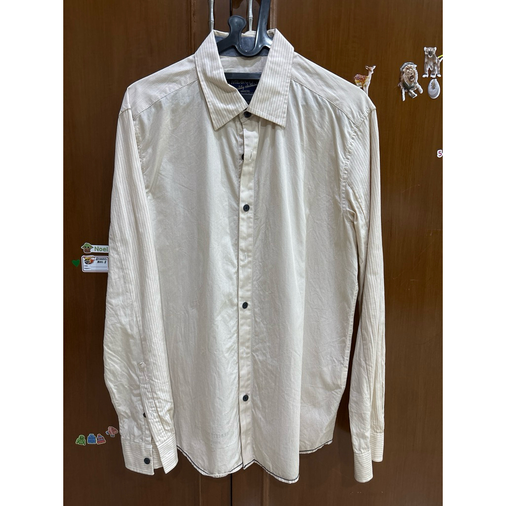 Kemeja lengan panjang ME&CITY kantor cassual bekas pemakaian pribadi