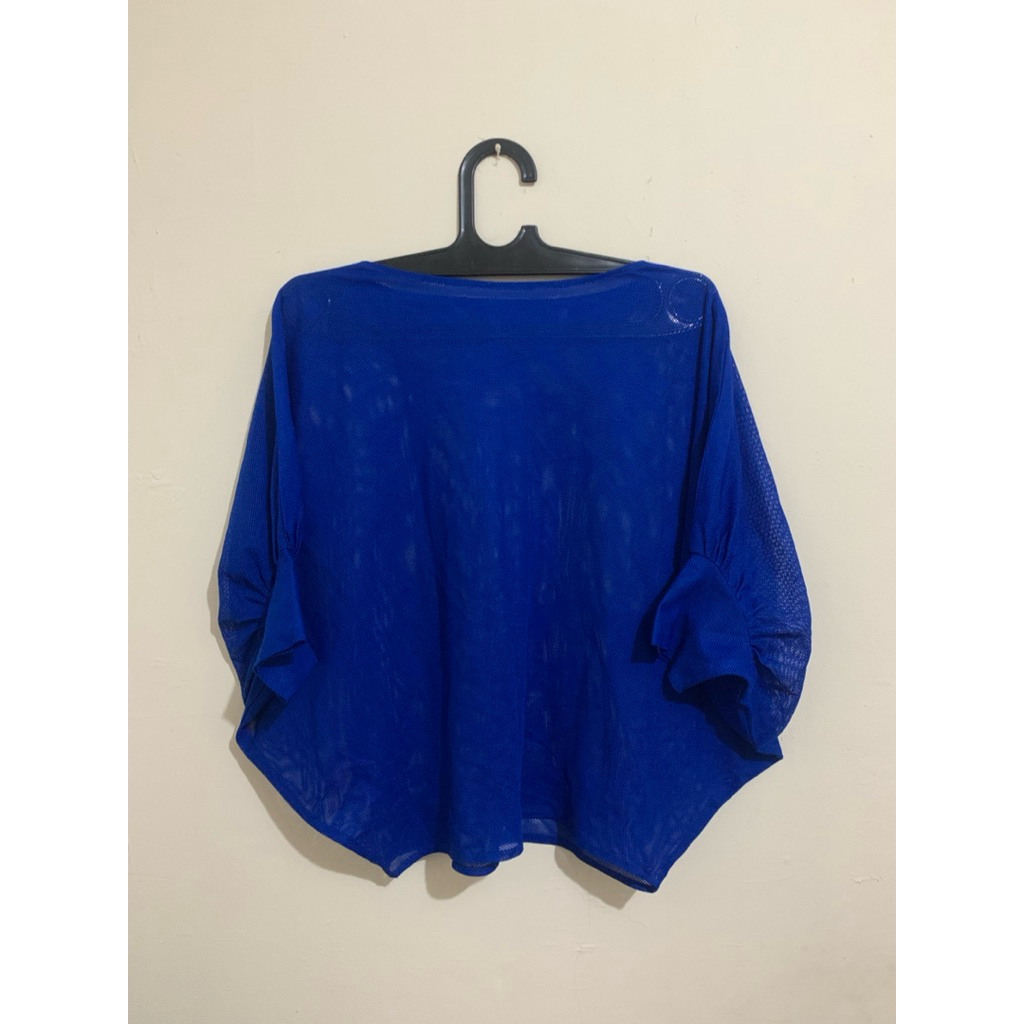 Baju Wanita Jaring - Biru Elektrik
