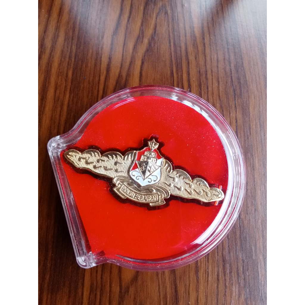 Pin/Wing Bahari Premium Emas - Logam Padat Berlapis Emas - Logam Tahan Lama