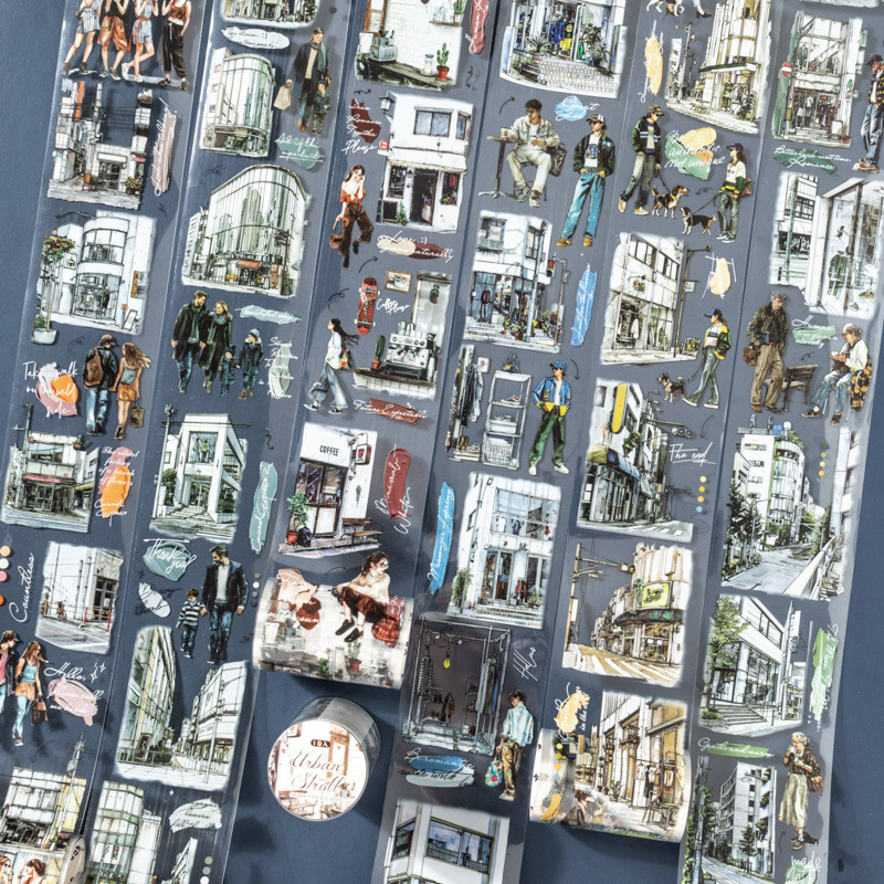 

[Artopia] PET Tape Sticker Roll Urban Stroll Perkotaan Kota City Jalanan Street