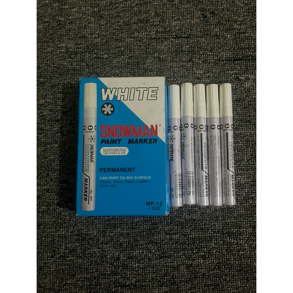 

Spidol Snowman White Paint Marker / Spidol Snowman Putih
