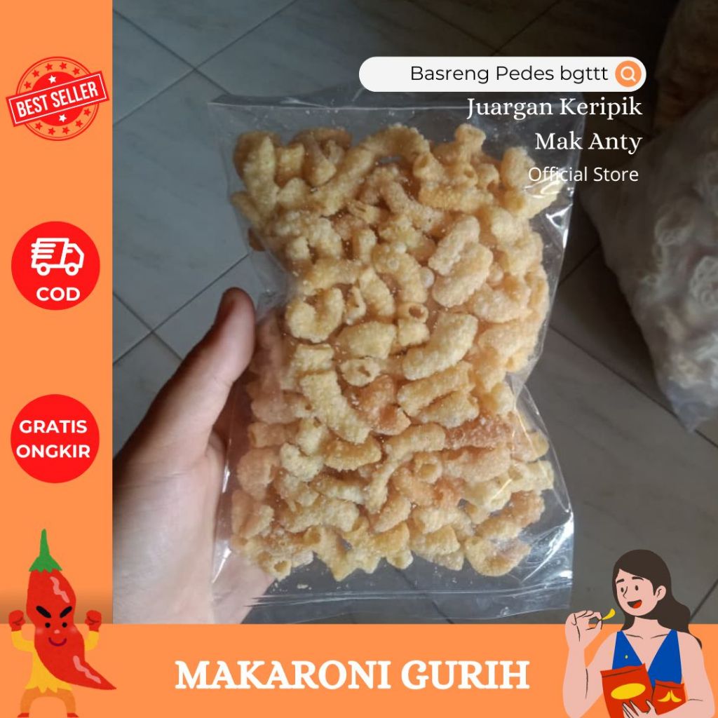 

Makaroni Gurih | Makaroni Balado | 100gr | 250 gr