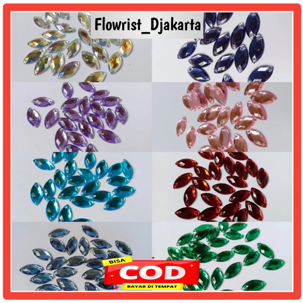Payet/Diamond/Kristal/Akrilik/Mata/Jahit/Grade A/Uk 7*15/Per Lusin/