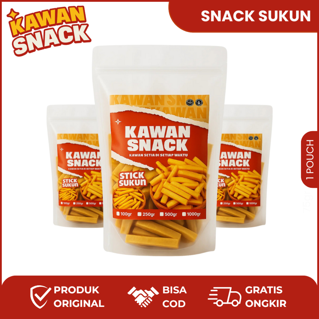 

Stik Sukun Kawan Snack – Camilan Renyah Gurih | Snack Tradisional | 100gr 250gr 500g 1kgr