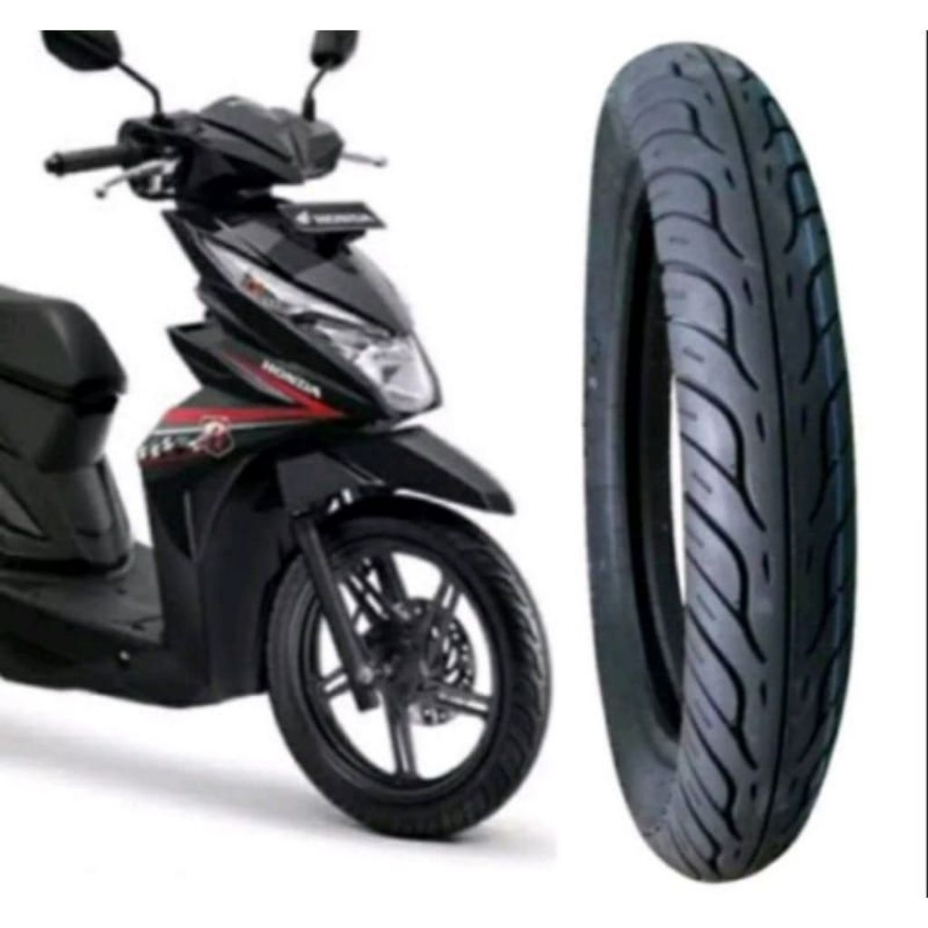 Ban depan motor Beat vario genio spacy mio scoopy karbu fino DLL ukuran 80 90 ring 14 ban tubeless m