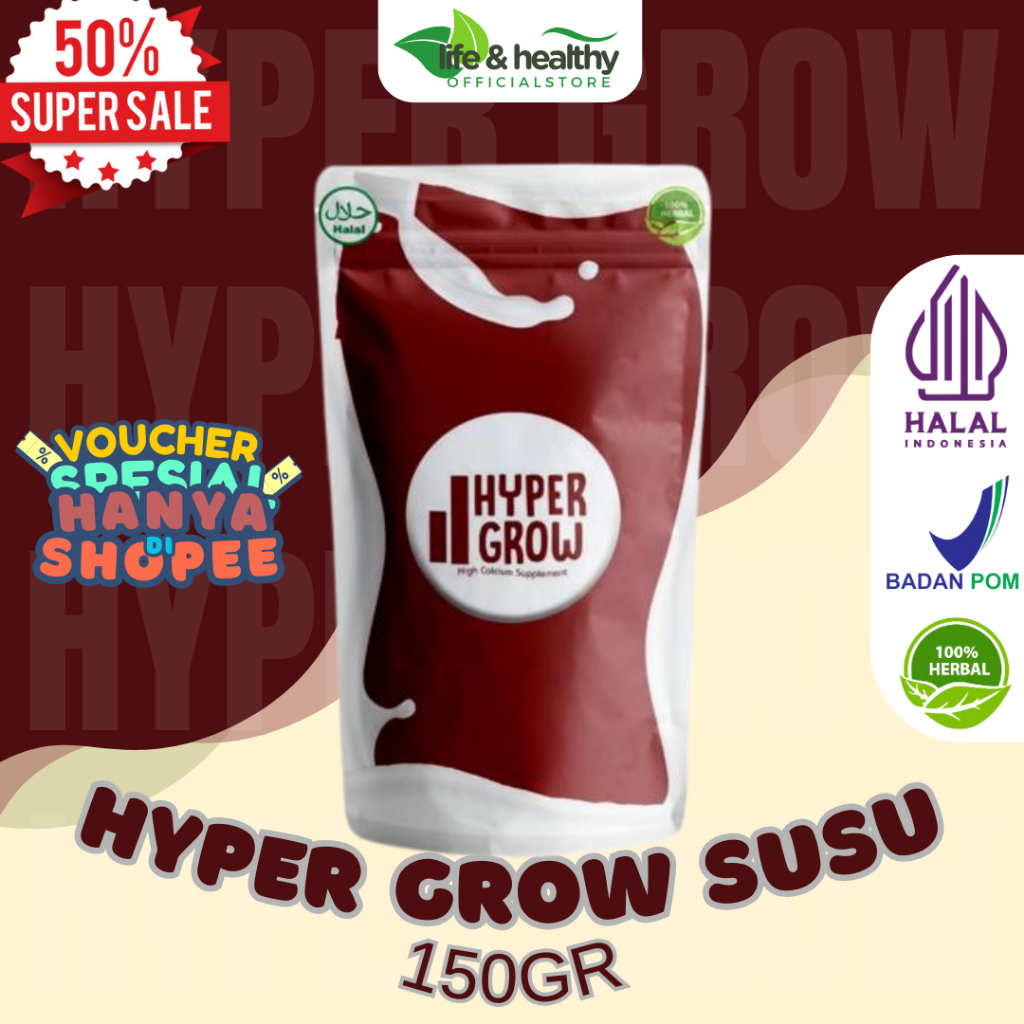 

HYPER GROW SUSU - SOLUSI PENINGGI BADAN AMPUH DAN EFEKTIF TANPA EFEK SAMPING NAIK 3CM - 10CM