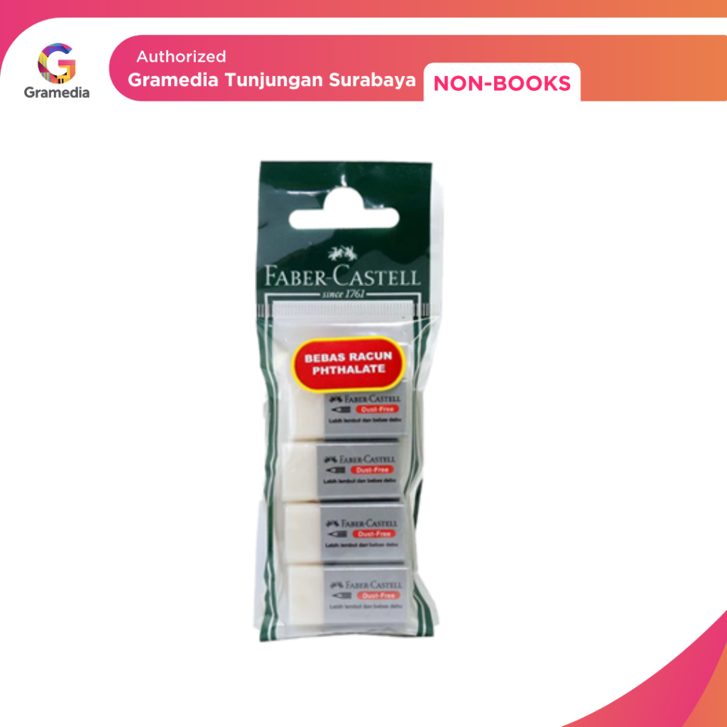

Gramedia Tunjungan : Faber Eraser Small Dust Free Set 4 1871994