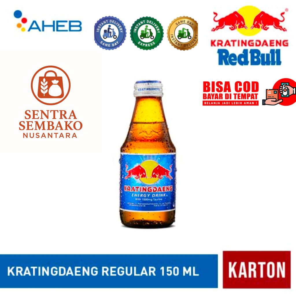

Kratingdaeng Regular 150ml – 1 Botol Minuman Energi Original | Packing Aman | Halal | BPOM | Segel Pabrik | Garansi Pecah