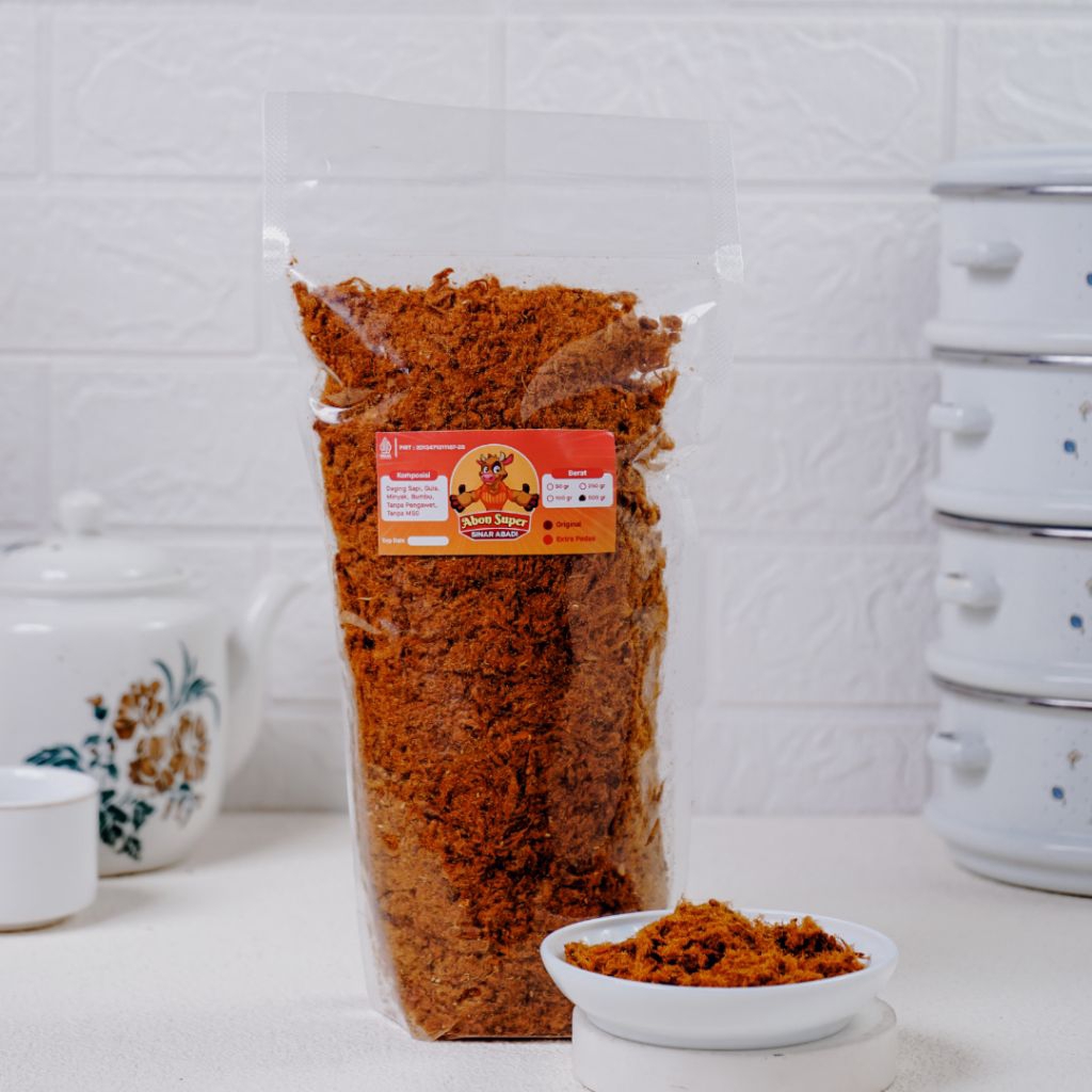

[SAPI GRADE A 500GR] ABON SAPI ASLI JOGJA ORIGINAL & EKSTRA PEDAS ENAK MANIS GURIH