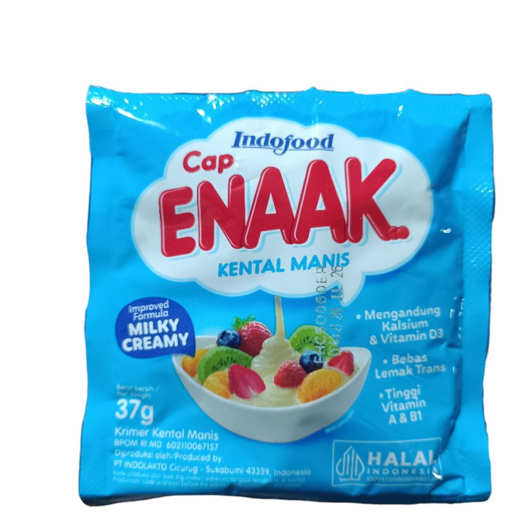 

Susu Kental Manis Cap Enak Enaak 37gr Krimer Indofood