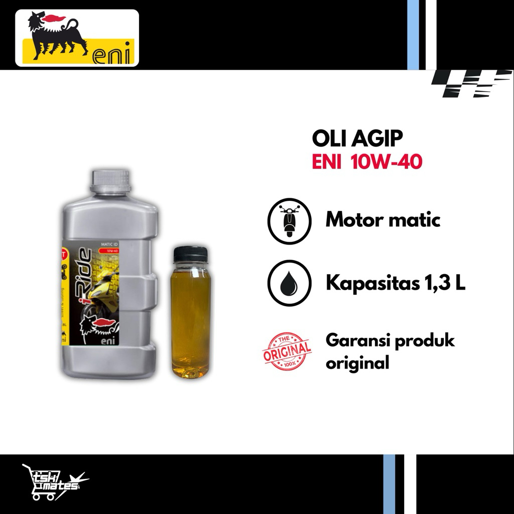OLI AGIP ENI 10W-40 1.3L VESPA MATIC