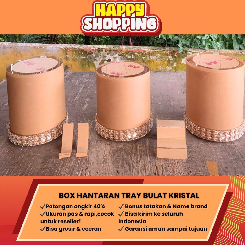 BOX HANTARAN TRAY BULAT KRISTAL+TUTUP AKRILIK Terlaris • Termurah • Kualitas Premium