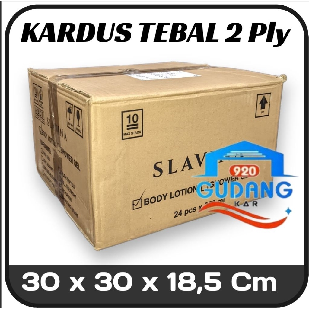 

KARDUS KERAS TEBAL 2 Ply UKURAN 30 x 30 x 18,5 Cm
