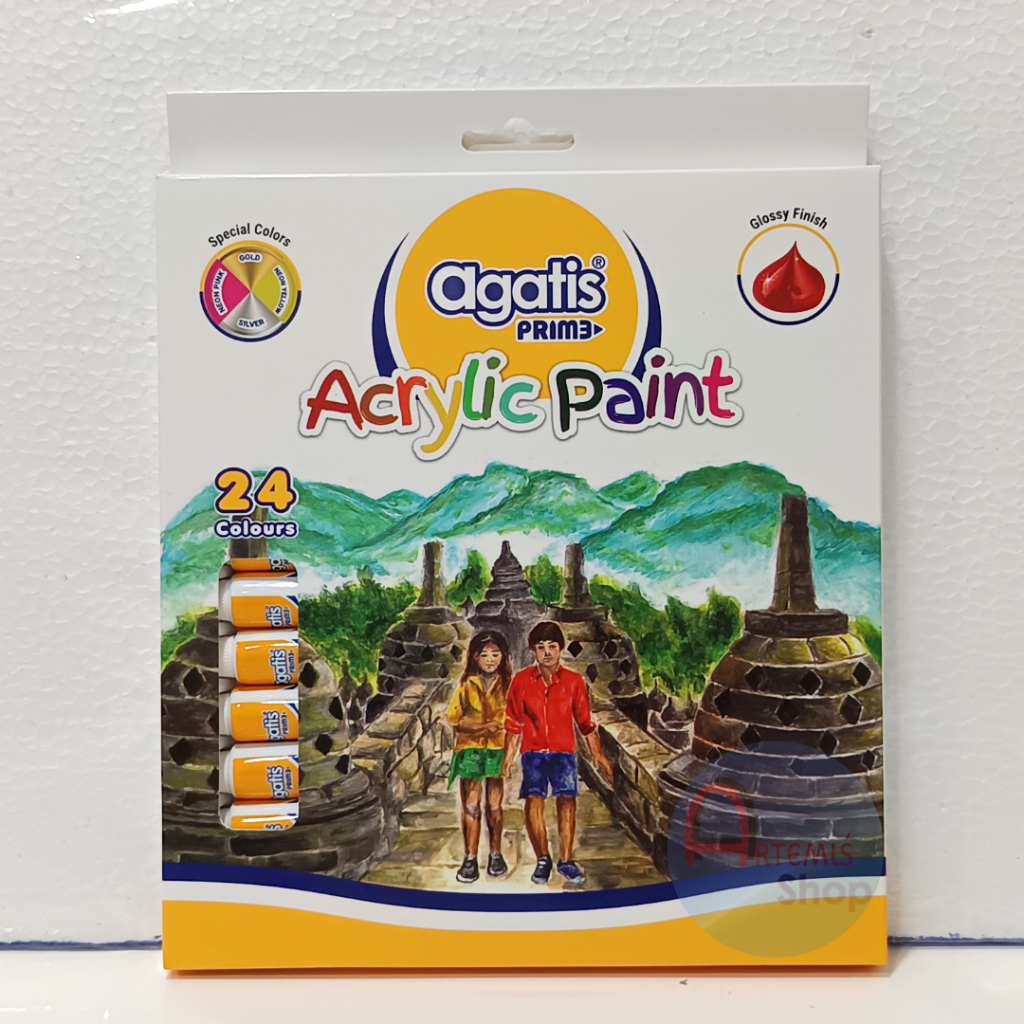 

Cat Akrilik / Acrylic Colors AGATIS PRIME 24 Warna PPT-AC12-2401