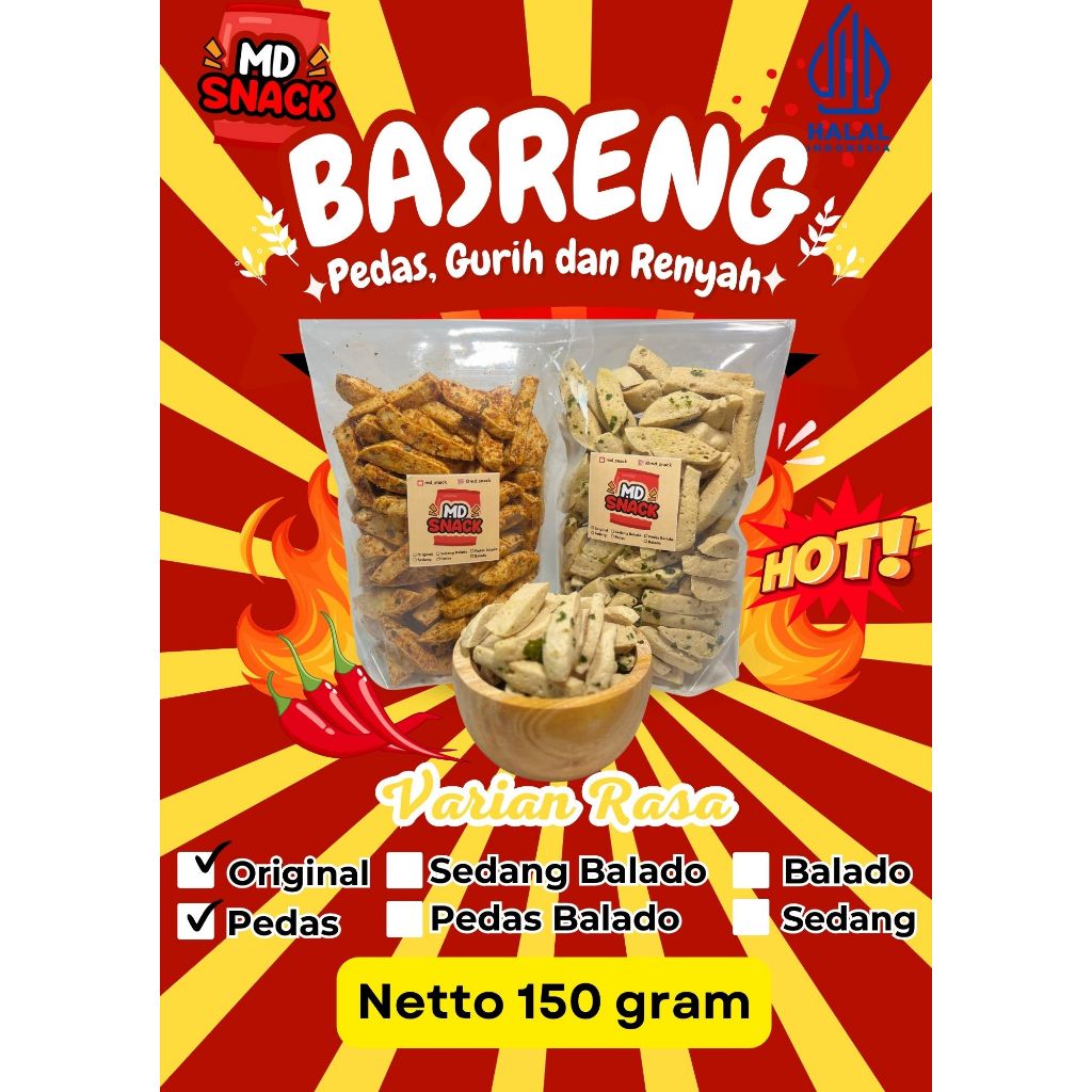 

Basreng 150 Gram pedas Daun Jeruk