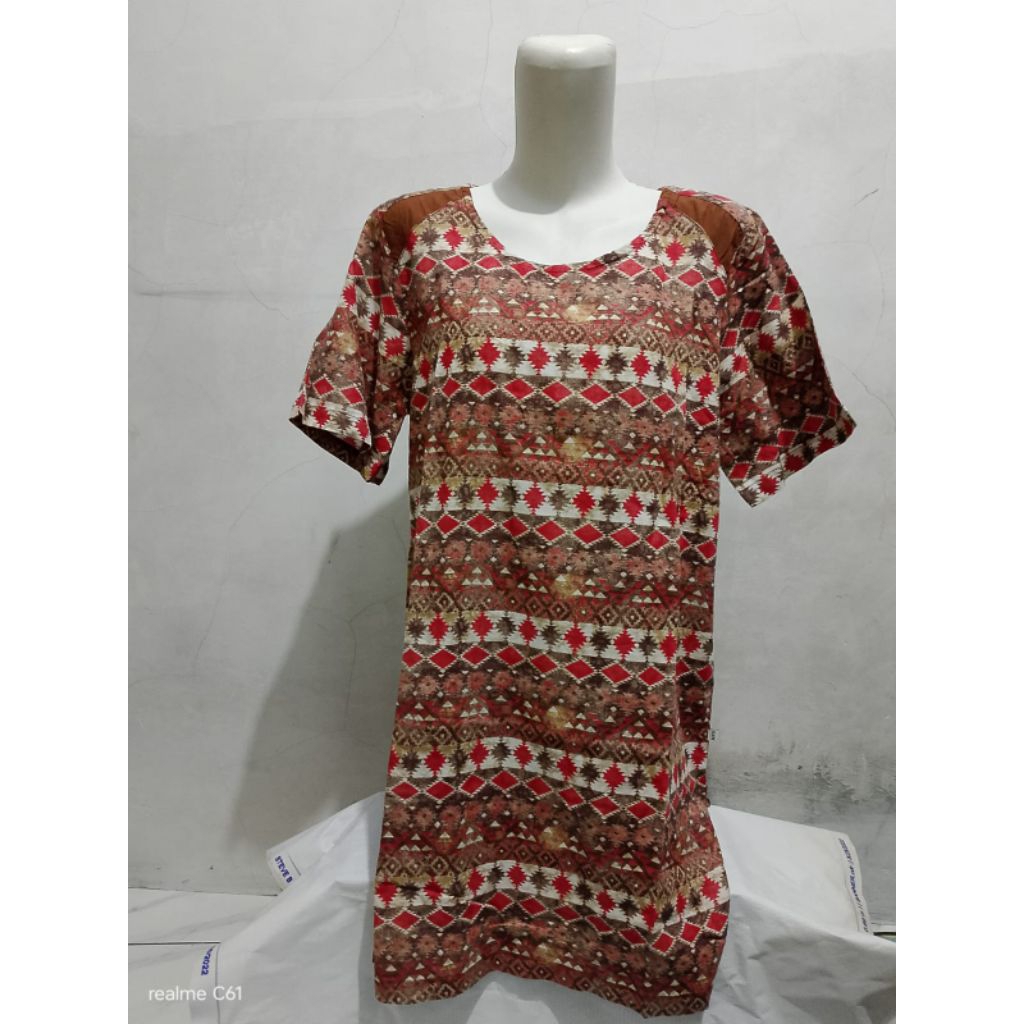 Promo Baju Kemeja  Blouse Wanita MPD Emba Abstrak Size S, M, L