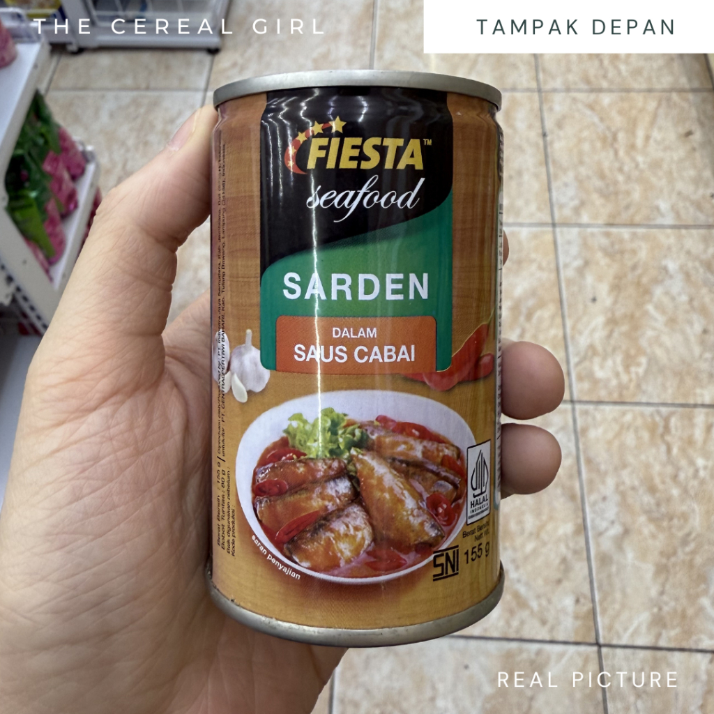 

[KONDISI BARU - 100% ORIGINAL] FIESTA Seafood - Sarden Dalam Saus Cabai 155gr