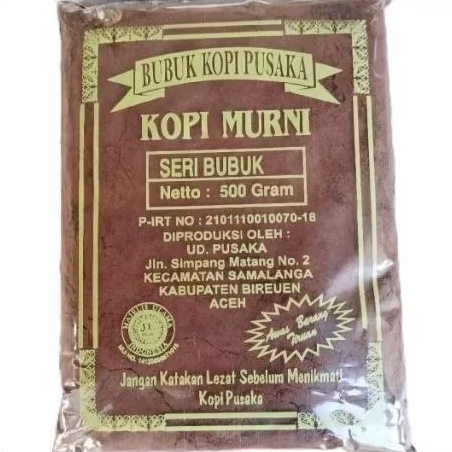 

Bubuk Kopi Pusaka Kopi Murni Samalanga Aceh