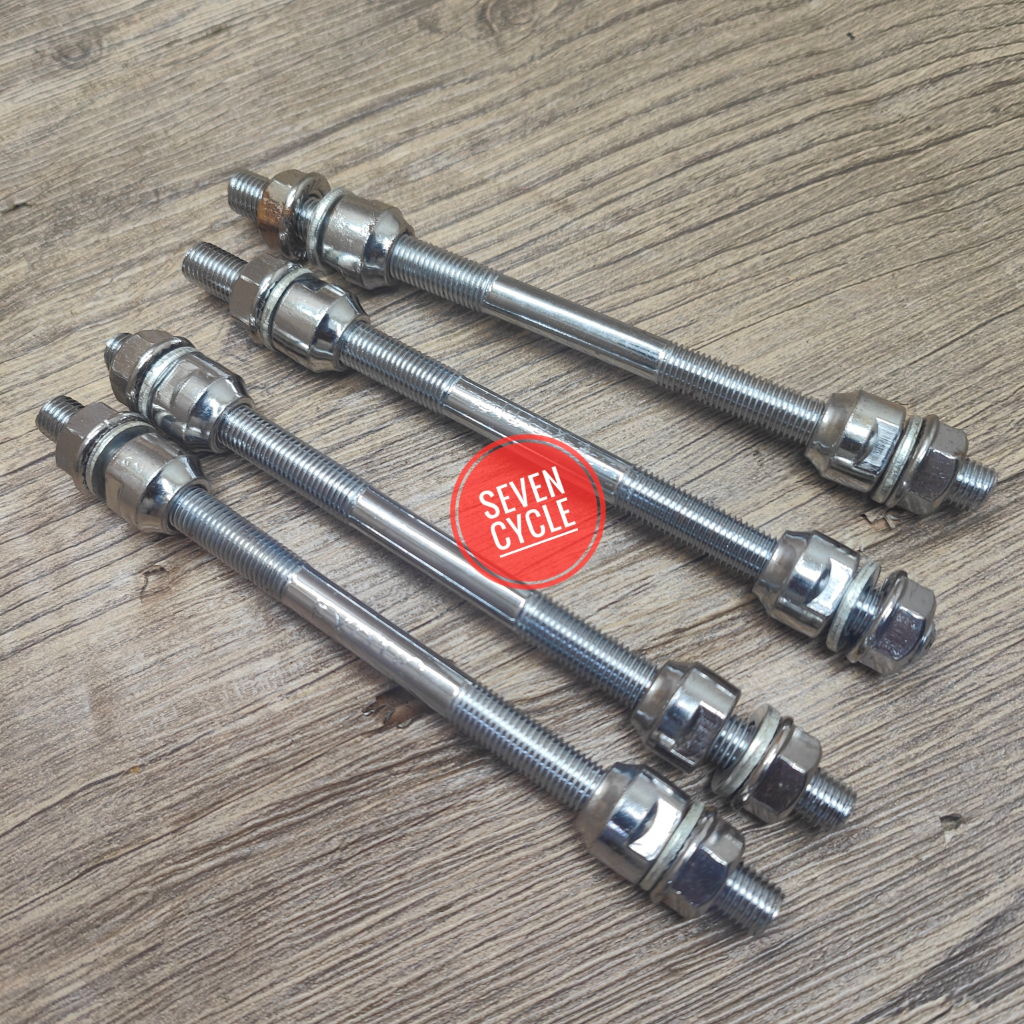 AS roda depan sepeda chrome/as depan sepeda BMX dan mini mur 12