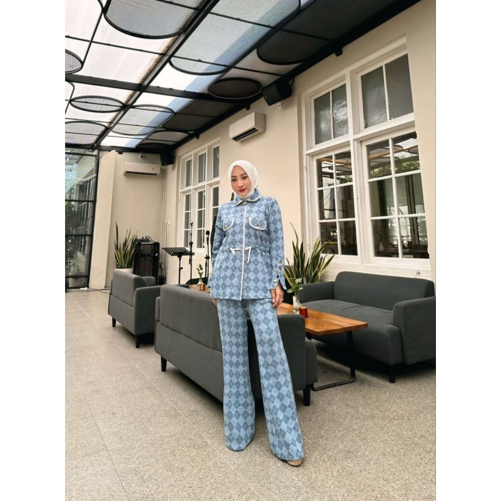 KANIA SET CELANA KOREAN OUTFIT MUSLIMAH PRE ORDER PJ BY PIPIK JULIANA