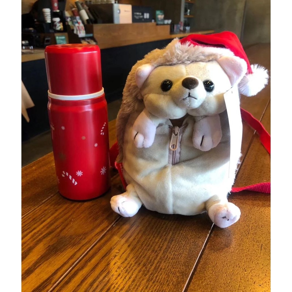 Starbucks China Hedgehog tumbler and bag
