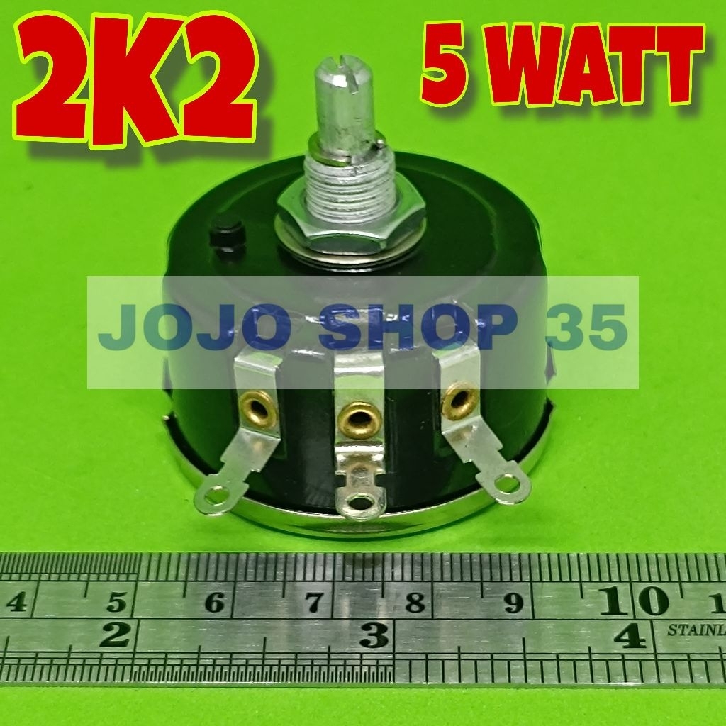 1PC POTENSIOMETER 5WATT 2K2 2k2 WX112 WX050 WIREWOUND 5WATT potensiometer wirewound  2k2 WX112 wx050