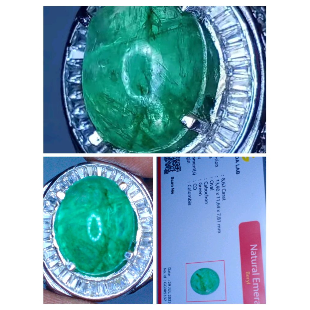 natural Zamrud Colombia bersertifikat