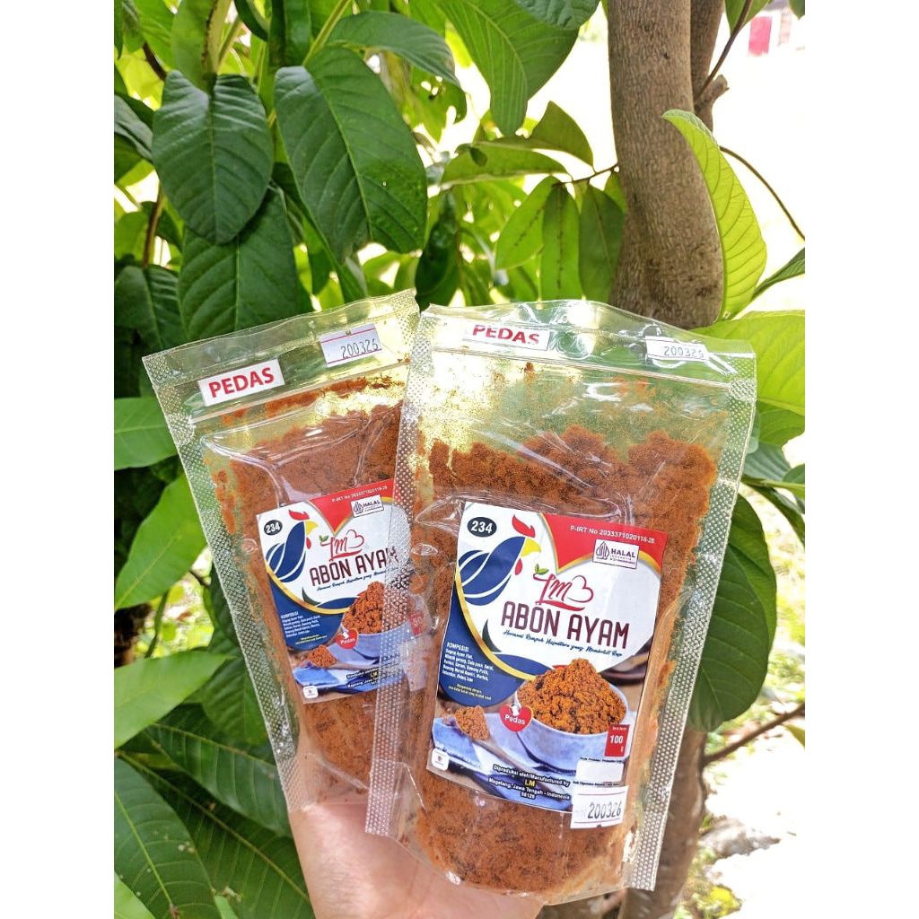 

Abon Ayam Pedas Gurih – Abon Ayam Halal Kemasan 100gr, Lauk Makanan Ringan Praktis